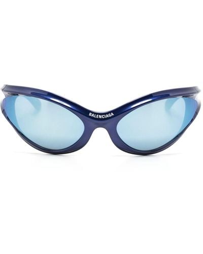 Balenciaga Gafas de sol Dynamo con montura cat-eye - Azul