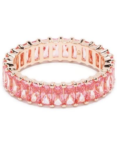 Swarovski Matrix Ring mit Kristallen - Pink