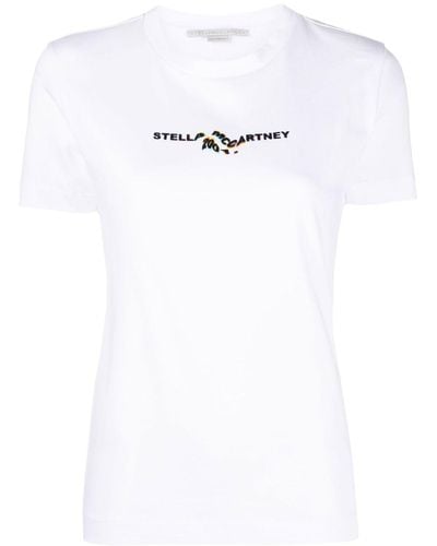 Stella McCartney T-shirt 2001 à logo imprimé - Blanc