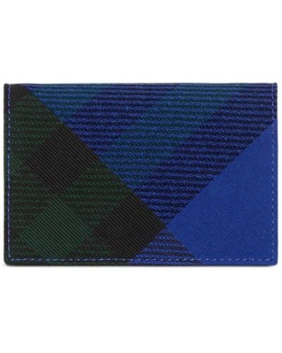 Burberry カードケース - ブルー