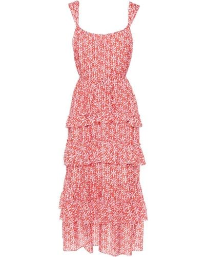 Diane von Furstenberg Moderna Midi-jurk Met Bloemenprint - Roze