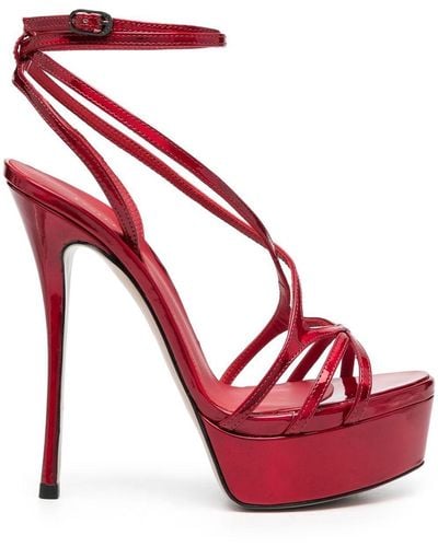 Le Silla Open-toe Platform Sandals - Red