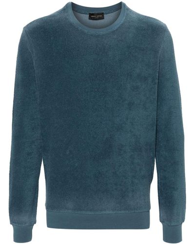 Roberto Collina Sweatshirt aus Frottee - Blau