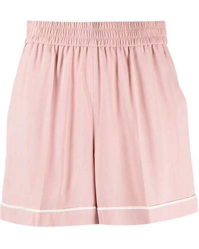 RED Valentino Elasticated Tailored Shorts - Pink