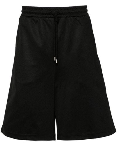 Gucci Web-stripe Jersey Track Shorts - Black