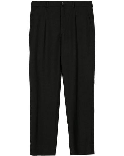 Comme des Garçons Pleated Mid-rise Tailored Trousers - ブラック