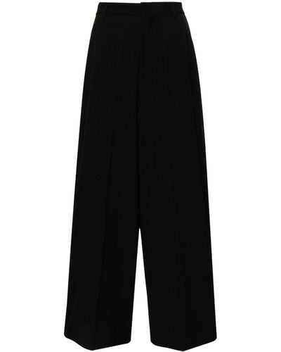 MM6 by Maison Martin Margiela Pantalon de costume à taille haute - Noir
