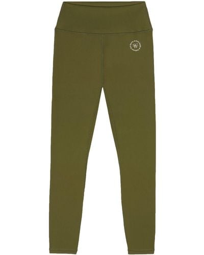 Sporty & Rich Logo-print leggings - Green