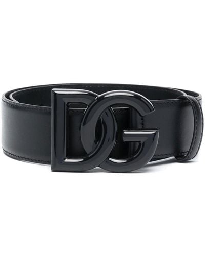 Dolce & Gabbana Lux belt with logo - Schwarz