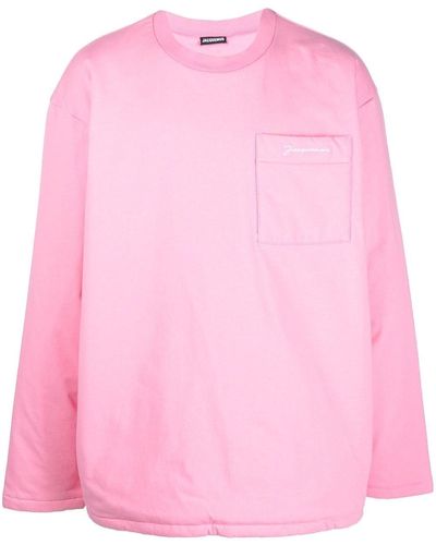 Jacquemus Sweater Met Lange Mouwen - Roze