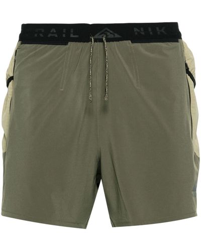 Nike Swoosh-print Shorts - Green