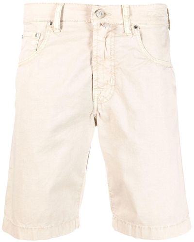 Jacob Cohen Bermuda Shorts Met Logopatch - Naturel