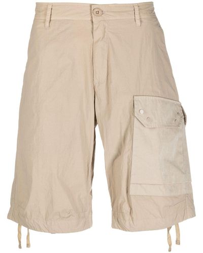 C.P. Company Cotton Bermuda Shorts - Natural