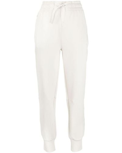 Lacoste Logo-embossed Stretch-cotton Track Trousers - White