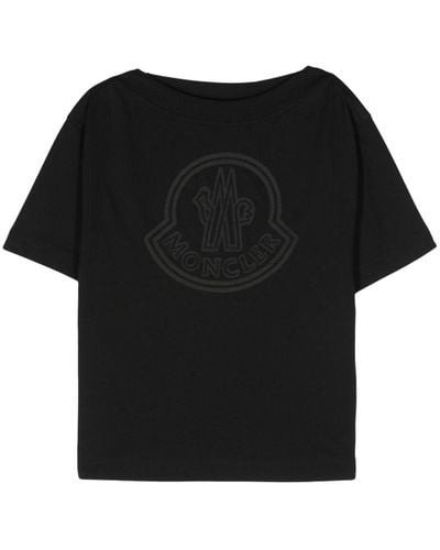 Moncler T-shirt con applicazione - Nero