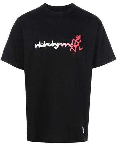 Neighborhood T-shirt Met Logoprint - Zwart