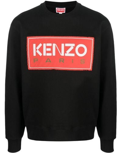 KENZO ロゴ スウェットシャツ - ブラック