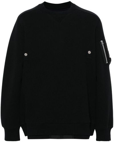 Sacai Gelaagde Sweater - Zwart
