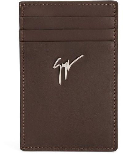 Giuseppe Zanotti Leather Albert Cardholder - Brown