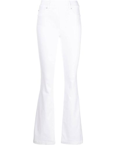 Spanx High-waist Skinny Flared Jeans - White