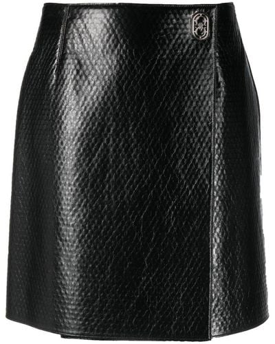 Ferragamo レザースカート - ブラック