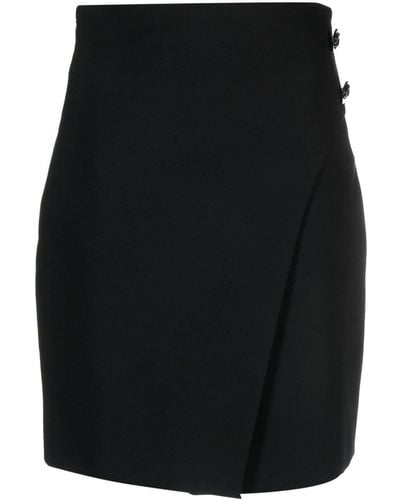 Genny High-waisted A-line Skirt - Black
