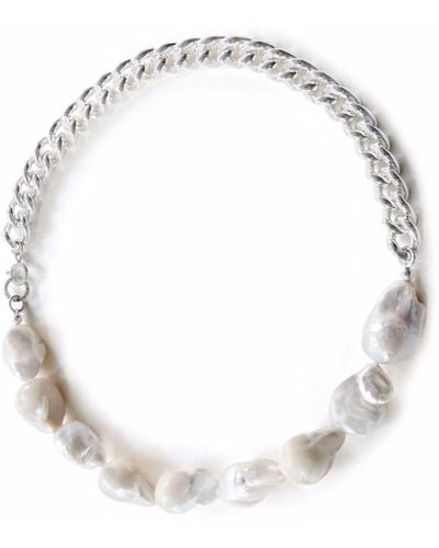 NORMA JEWELLERY Collar con perla Draco - Metálico