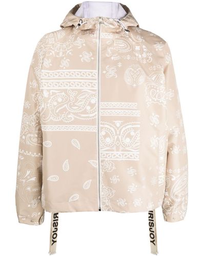 Khrisjoy Paisley-embroidery Hooded Jacket - Natural