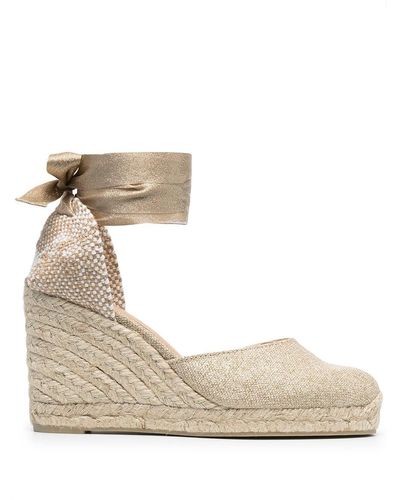 Castañer Carina 80 Espadrille Sandals - Metallic