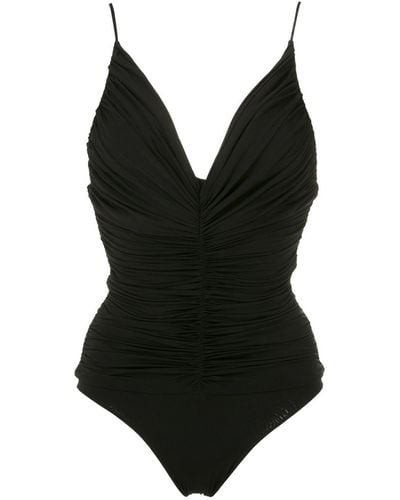 Clube Bossa Draped Chalou Swimsuit - Black