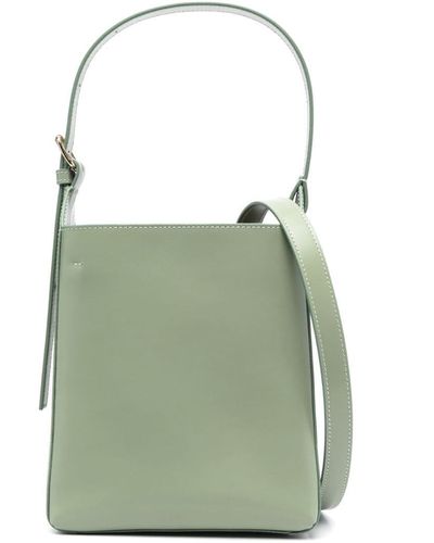 A.P.C. Small Virginie Leather Tote Bag - Green