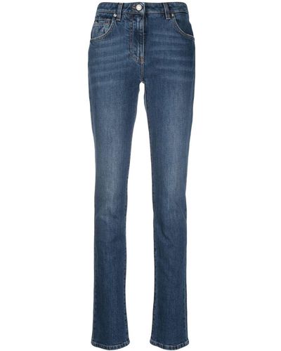 Dolce & Gabbana Ausgeblichene Skinny-Jeans - Blau