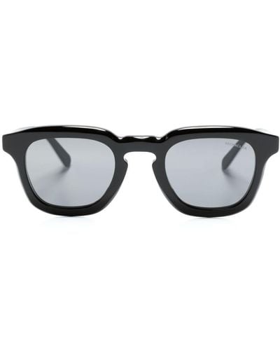 Moncler Zonnebril Met Vierkant Montuur - Zwart