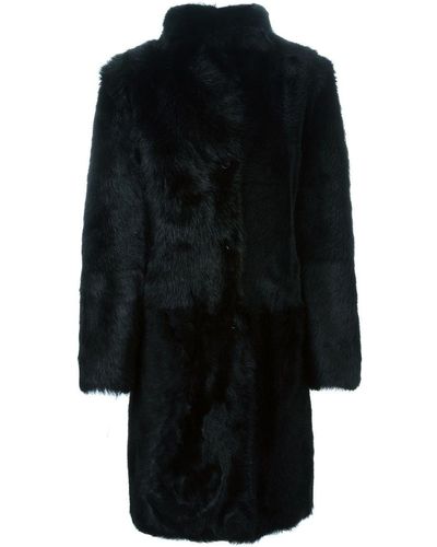 Jil Sander Reversible Shearling Coat - Black