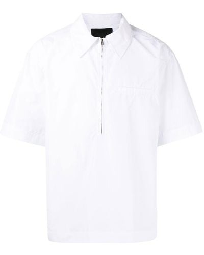 3.1 Phillip Lim Poloshirt mit Reißverschluss - Weiß