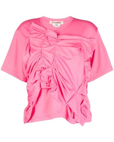 Comme des Garçons Asymmetrisches T-Shirt - Pink