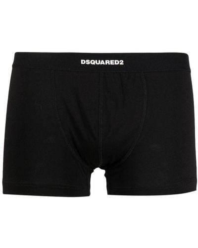 DSquared² Logo-print Two-tone Boxers - Black