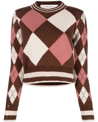 Golden Goose Round-neck knitwear - Marron