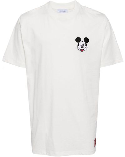 FAMILY FIRST Mickey Mouse-print Cotton T-shirt - White