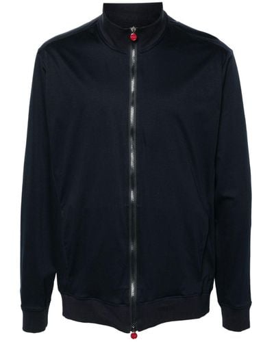 Kiton Sweatshirtjacke mit Reißverschluss - Blau