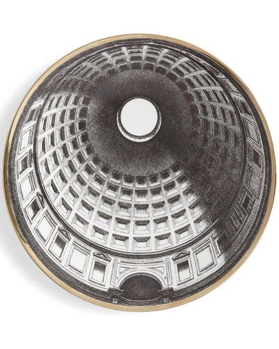 Fornasetti Piatto Cupola Pantheon Roma - Grigio