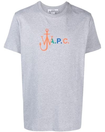 A.P.C. Camiseta con logo estampado de Nike x JW Anderson - Azul