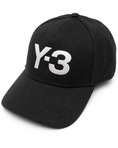 Y-3 Baseballkappe mit Logo-Stickerei - Schwarz