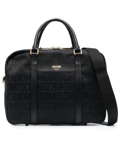 Moschino Logo-print Laptop Bag - Black
