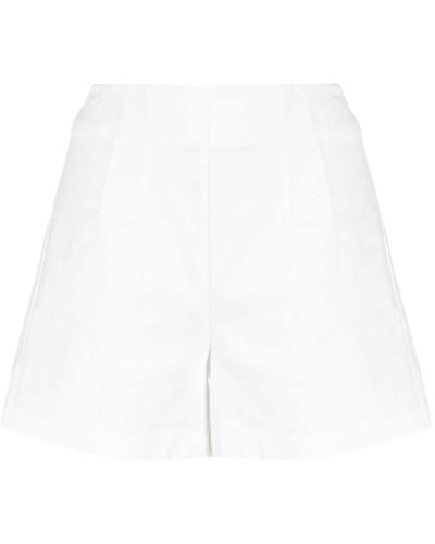 Hale Bob Faille-texture Short Shorts - White