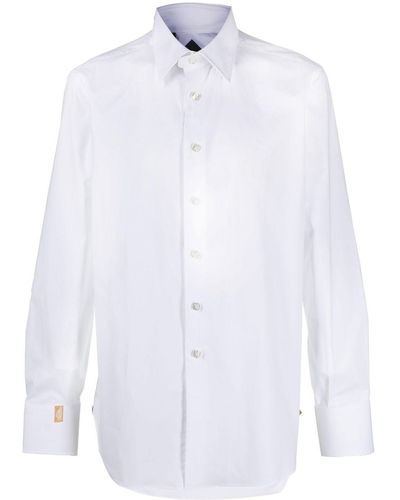 Billionaire Silver Cut Shirt - White