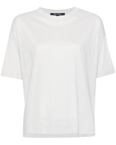 Sofie D'Hoore Camiseta con cuello redondo - Blanco
