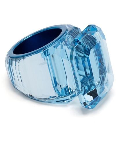 Swarovski Lucent Motif Ring - Blue