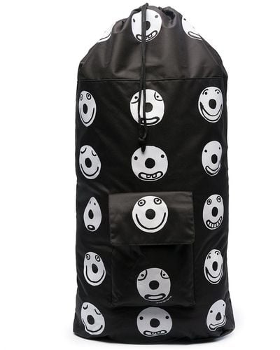 10 Corso Como Large Smile Print Backpack - Black