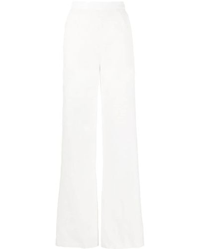 Saiid Kobeisy High-waisted Wide-leg Trousers - White